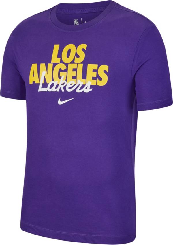 Nike Men's Los Angeles Lakers Purple Dri-FIT DNA T-Shirt