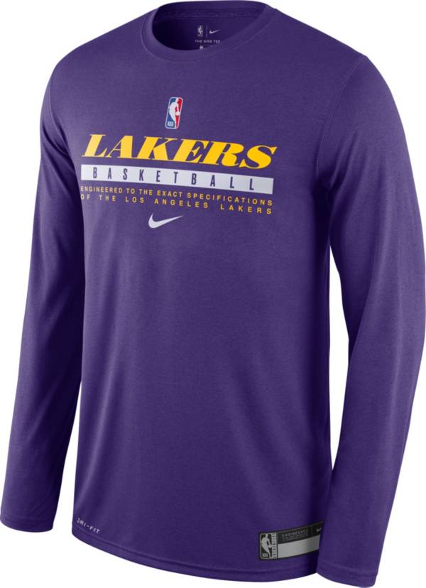 Nike Men's Los Angeles Lakers Dri-FIT Practice Long Sleeve Shirt