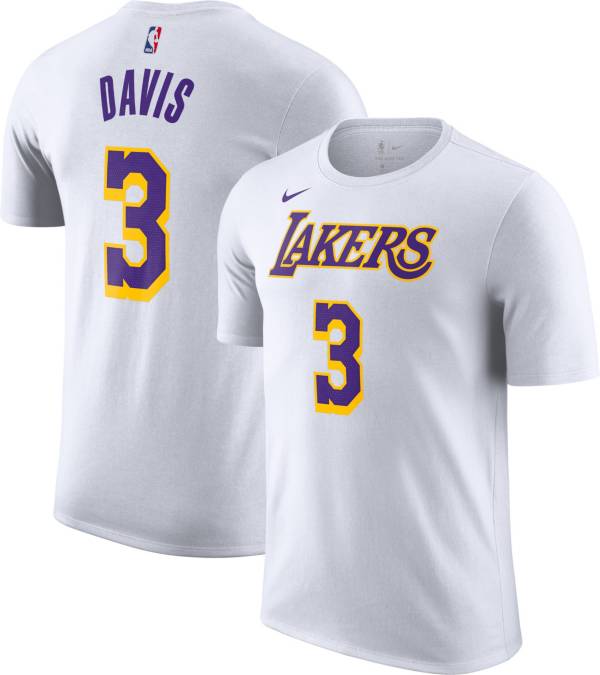 Nike Men's Los Angeles Lakers Anthony Davis #3 Dri-FIT White T-Shirt product image