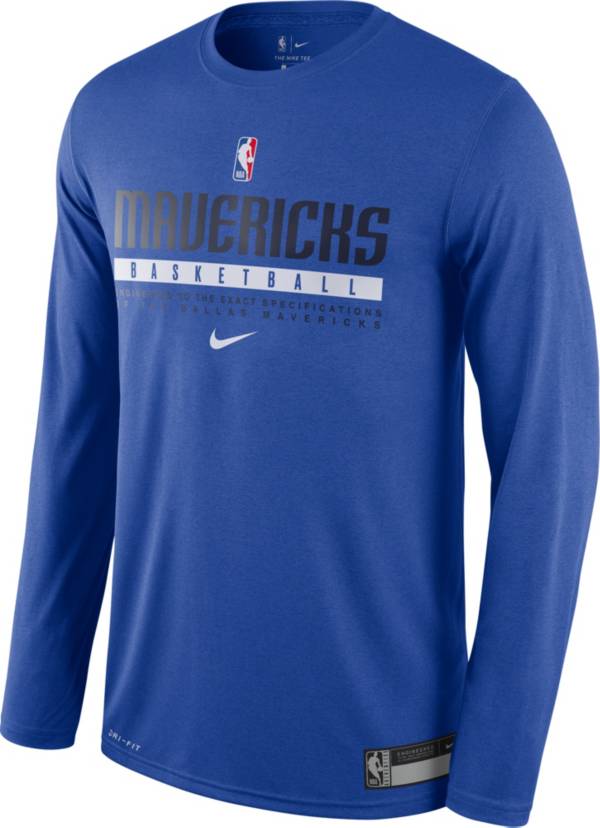 Nike Men's Dallas Mavericks Dri-FIT Practice Long Sleeve Shirt