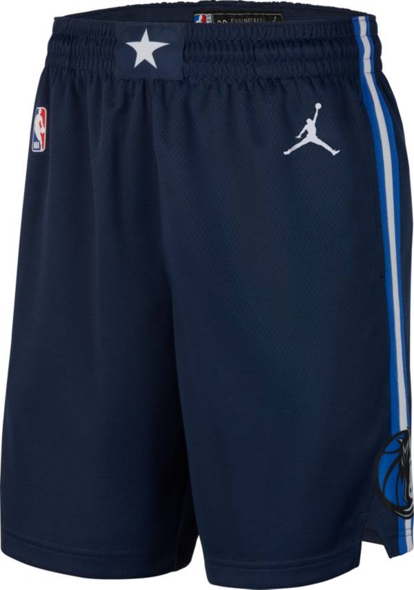 Jordan Men's Dallas Mavericks Navy Dri-FIT Statement Swingman Shorts