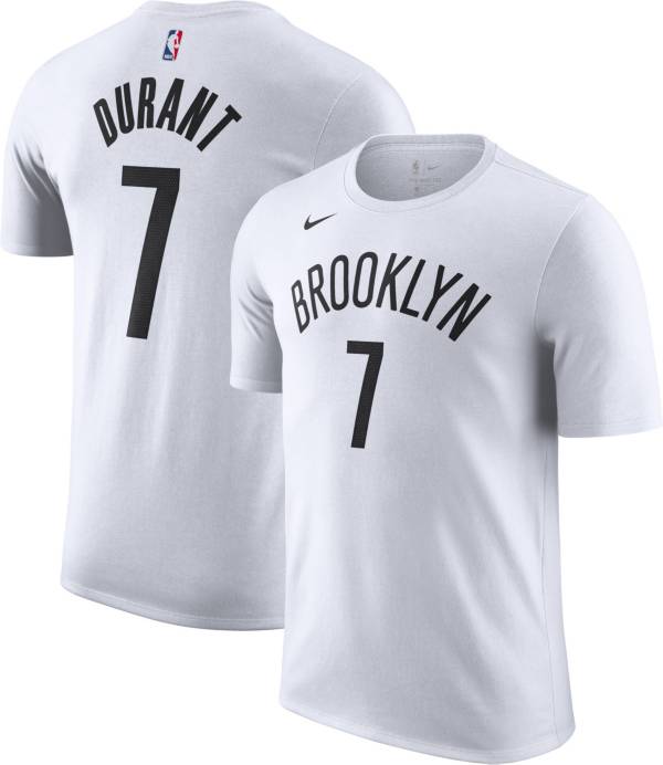 Nike Men's Brooklyn Nets Kevin Durant #7 Dri-FIT White T-Shirt