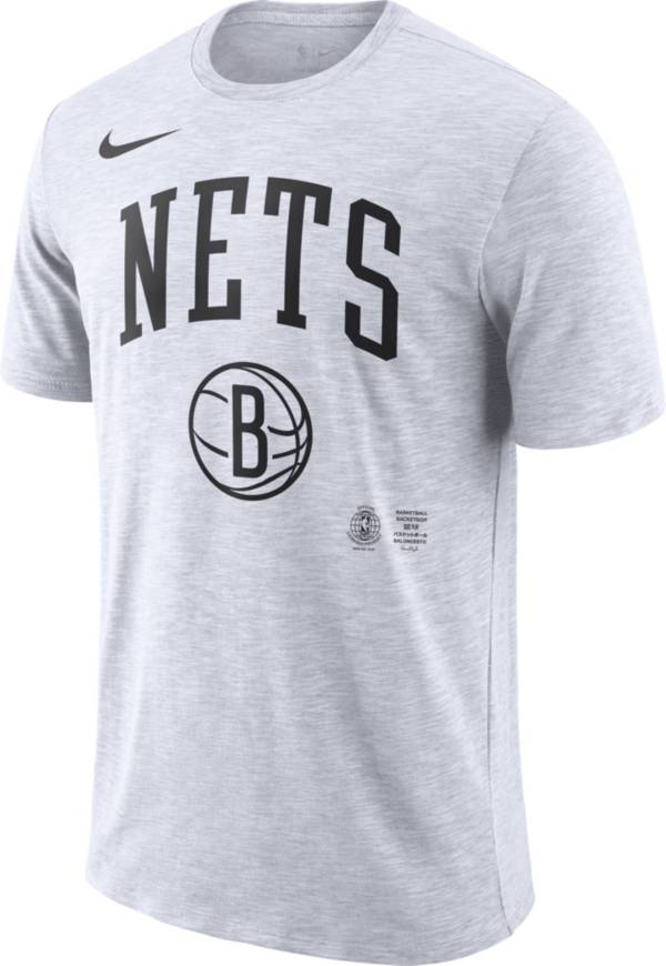 Nike Men's Brooklyn Nets Dri-FIT Arch Wordmark Slub T-Shirt