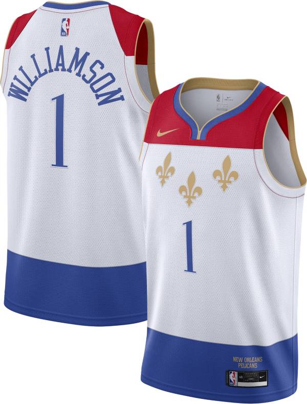 Nike Men's 2020-21 City Edition New Orleans Pelicans Zion Williamson #1 Dri-FIT Swingman Jersey