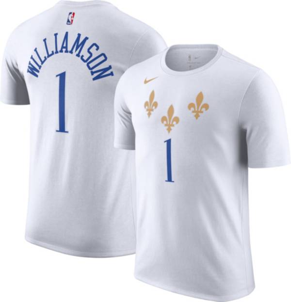 Nike Men's 2020-21 City Edition New Orleans Pelicans Zion Williamson #1 Cotton T-Shirt