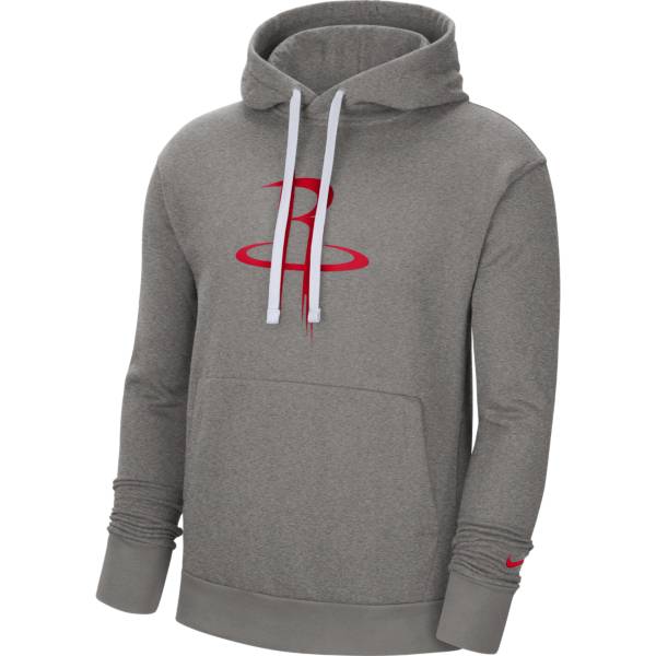 Nike Men's Houston Rockets Grey Pullover Hoodie