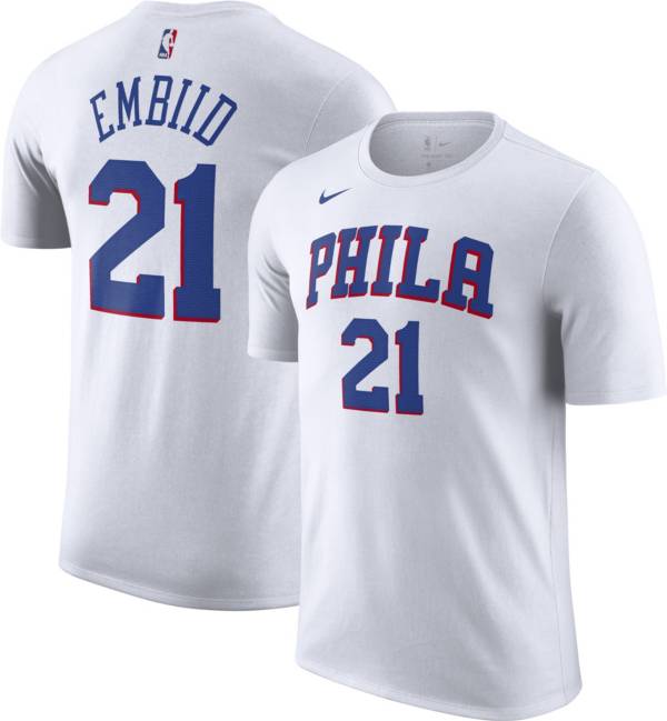 Nike Men's Philadelphia 76ers Joel Embiid #21 White T-Shirt product image