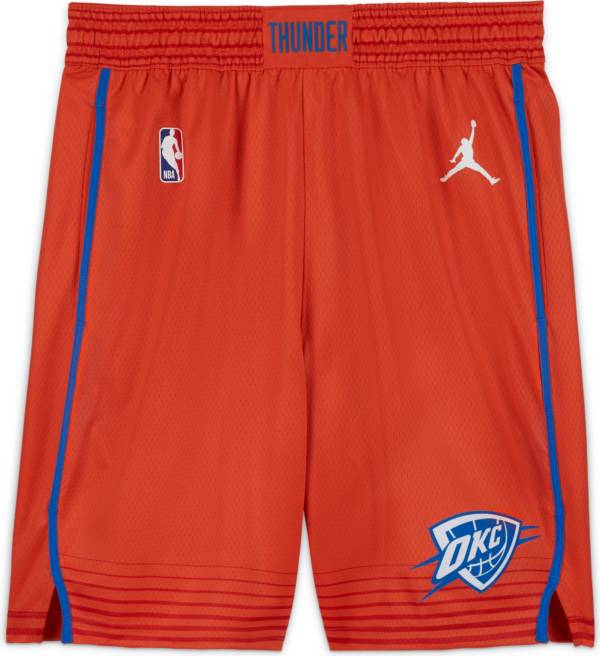 Jordan Men's Oklahoma City Thunder Orange Dri-FIT Statement Swingman Shorts product image