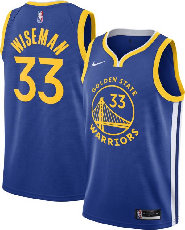 Nike Men's Golden State Warriors James Wiseman #33 Blue Dri-FIT Swingman Jersey