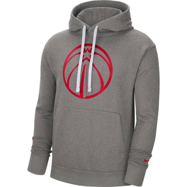 Nike Men's Washington Wizards Grey Pullover Hoodie
