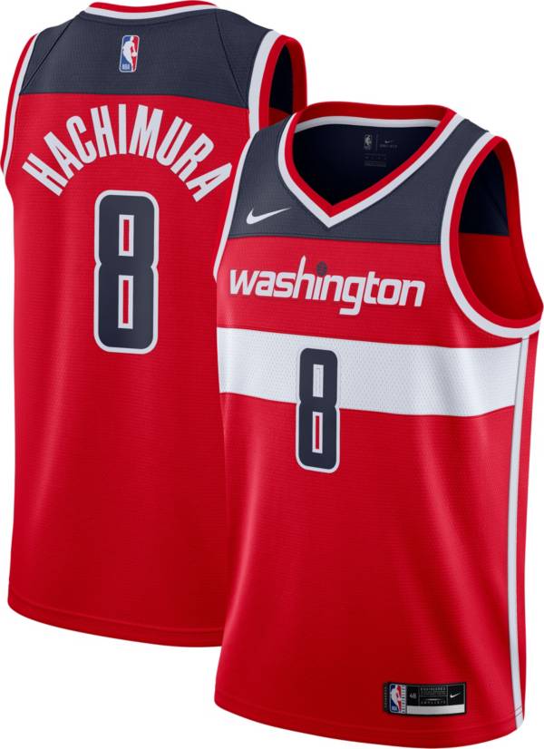 Nike Men's Washington Wizards Rui Hachimura #8 Red Dri-FIT Icon Jersey