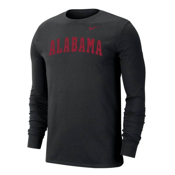 Nike Men's Alabama Crimson Tide Dri-FIT Long Sleeve Black T-Shirt product image