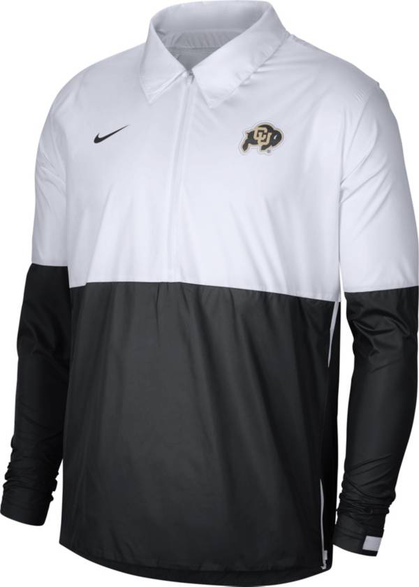 Nike Men's Colorado Buffaloes White/Black Lightweight Football Coach's Jacket