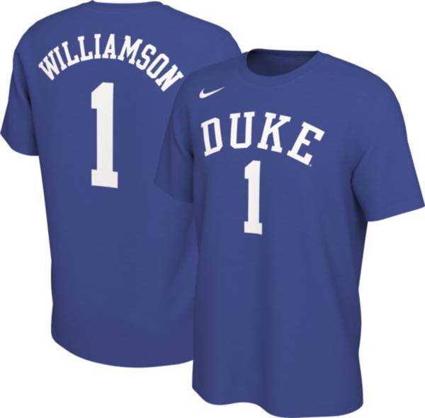 Nike Men's Zion Williamson Duke Blue Devils #1 Duke Blue Basketball Jersey T-Shirt