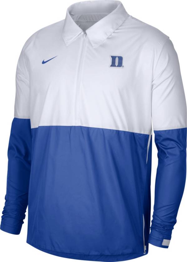 Nike Men's Duke Blue Devils White/Duke Blue Lightweight Football Coach's Jacket