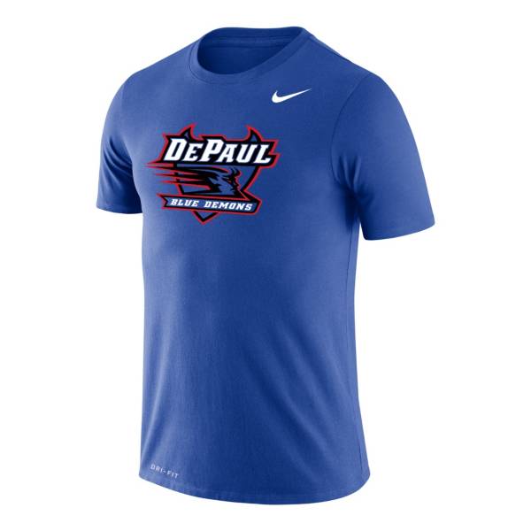 Nike Men's DePaul Royal Blue Logo Legend Performance T-Shirt