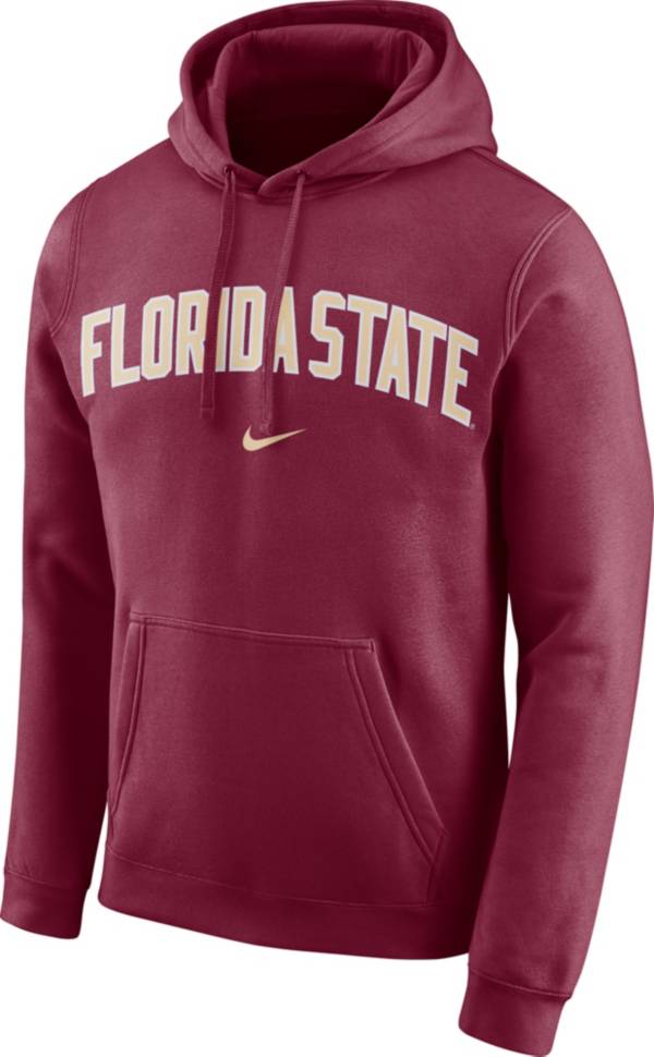 Nike Men's Florida State Seminoles Garnet Club Arch Pullover Fleece Hoodie product image