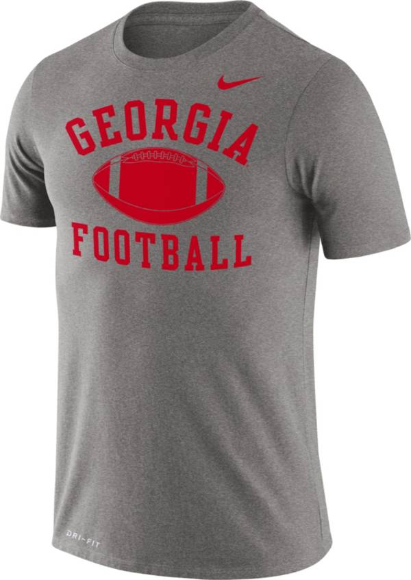 Nike Men's Georgia Bulldogs Grey Dri-FIT Legend Football T-Shirt