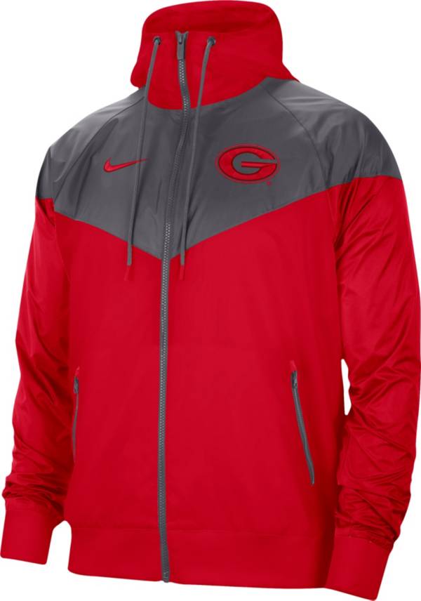 Nike Men's Georgia Bulldogs Red Windrunner Jacket