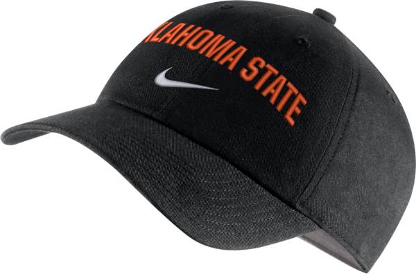 Nike Men's Oklahoma State Cowboys Heritage86 Arch Wordmark Black Hat