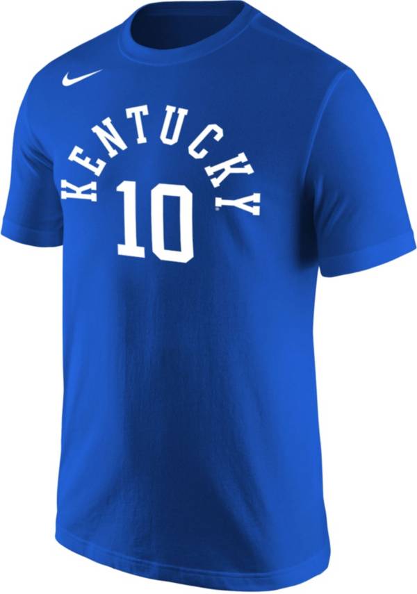 Nike Men's Kentucky Wildcats #10 Blue Jersey T-Shirt