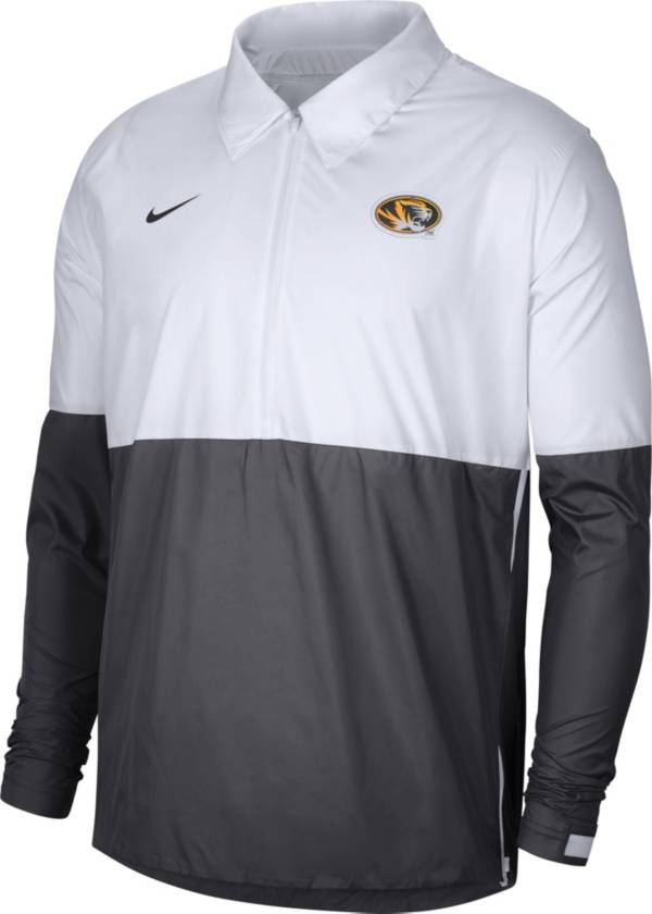 Nike Men's Missouri Tigers White/Grey Lightweight Football Coach's Jacket