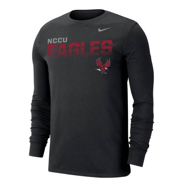 Nike Men's North Carolina Central Eagles Black Dri-FIT Cotton Long Sleeve T-Shirt