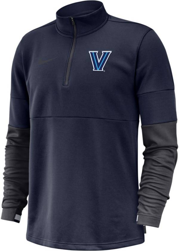 Nike Men's Villanova Wildcats Navy Coaches Half-Zip Shirt