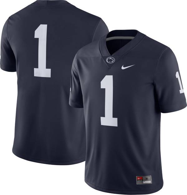 Nike Men's Penn State Nittany Lions #1 Blue Dri-FIT Game Football Jersey