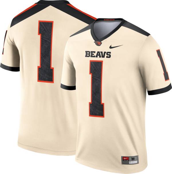 Nike Men's Oregon State Beavers #1 Dri-FIT Alternate Legend Football White Jersey