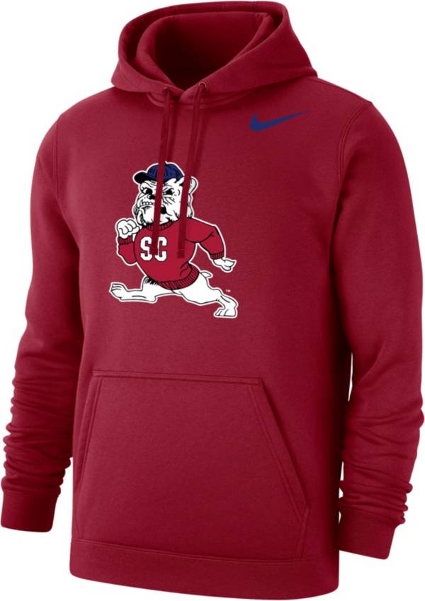 Nike Men's South Carolina State Bulldogs Garnet Club Pullover Fleece Hoodie