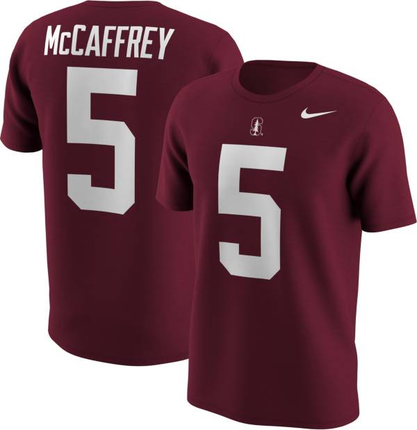 Nike Men's Christian McCaffrey Stanford Cardinals #5 Cardinal College Alumni T-Shirt