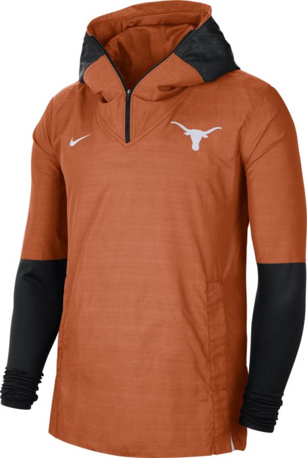 Nike Men's Texas Longhorns Burnt Orange Lightweight Football Sideline Player's Jacket