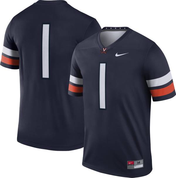 Nike Men's Virginia Cavaliers #1 Blue Dri-FIT Legend Football Jersey