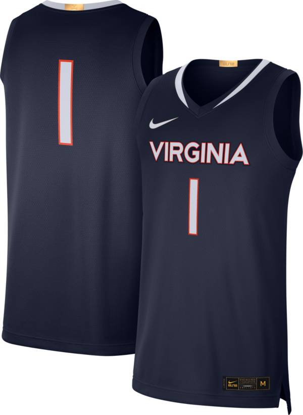 Nike Men's Virginia Cavaliers #1 Blue Limited Basketball Jersey