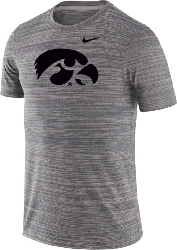 Nike Men's Iowa Hawkeyes Grey Velocity Performance T-Shirt