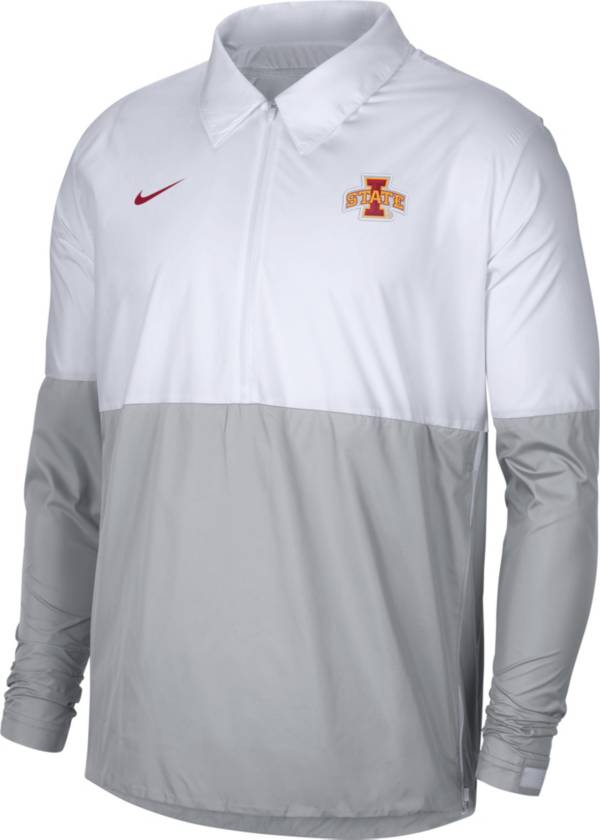 Nike Men's Iowa State Cyclones White/Grey Lightweight Football Coach's Jacket