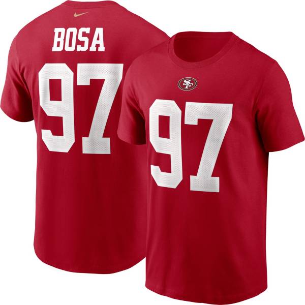 Nike Men's San Francisco 49Ers Nick Bosa #97 Gym Red T-Shirt