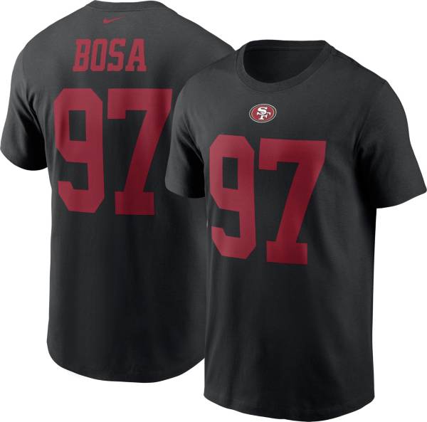 Nike Men's San Francisco 49Ers Nick Bosa #97 Black T-Shirt