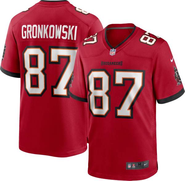 Nike Men's Tampa Bay Buccaneers Rob Gronkowski #87 Red Game Jersey product image