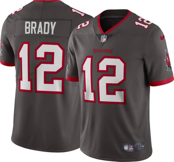 Nike Men's Tampa Bay Buccaneers Tom Brady #12 Pewter Limited Jersey