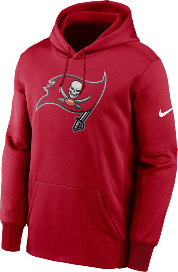 Nike Men's Tampa Bay Buccaneers Sideline Therma-FIT Red Pullover Hoodie