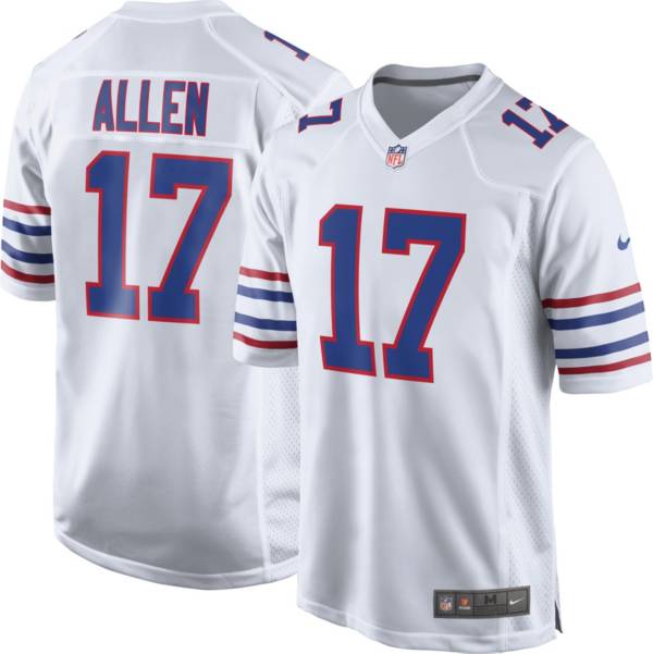 Nike Men's Buffalo Bills Josh Allen #17 White Game Jersey