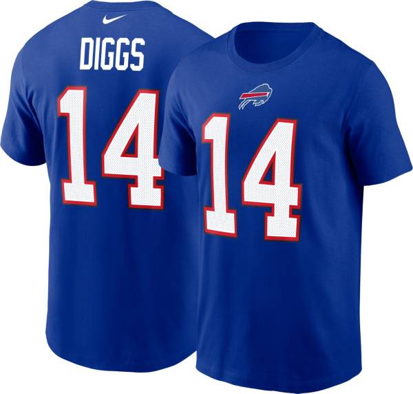 Nike Men's Buffalo Bills Stefon Diggs #14 Logo Royal T-Shirt