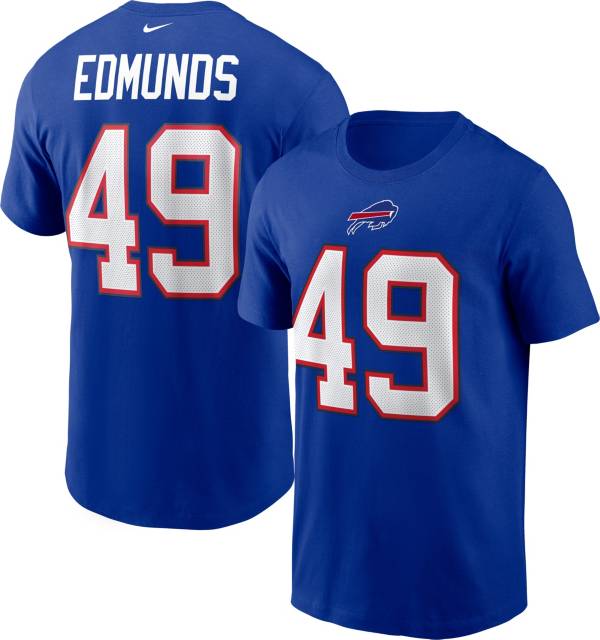 Nike Men's Buffalo Bills Tremaine Edmunds #49 Legend Blue T-Shirt