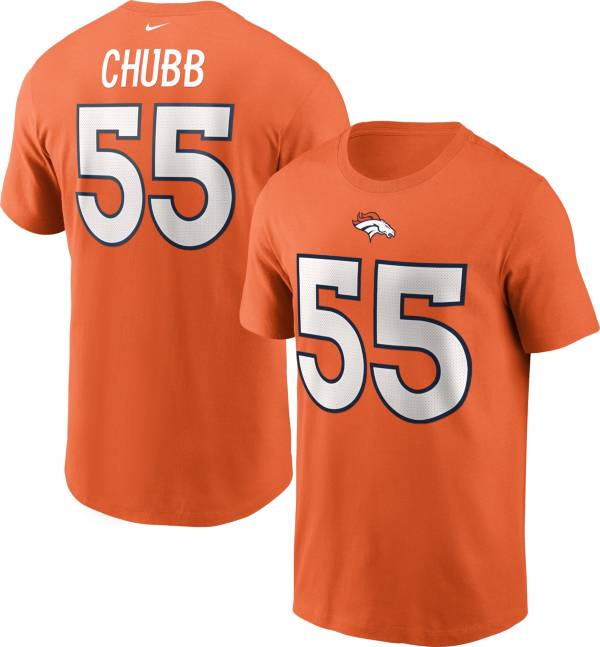 Nike Men's Denver Broncos Legend Bradley Chubs #55 Orange T-Shirt