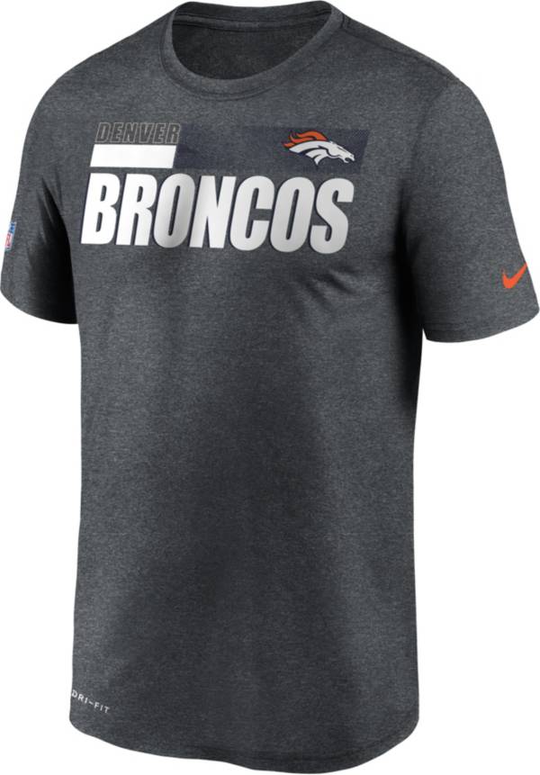 Nike Men's Denver Broncos Legend Performance Charcoal T-Shirt