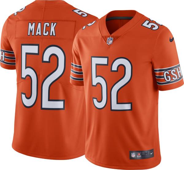 Nike Men's Chicago Bears Khalil Mack #52 Orange Limited Jersey