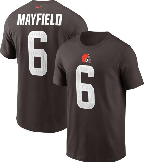 Nike Men's Cleveland Browns Legend Baker Mayfield #6 Brown T-Shirt