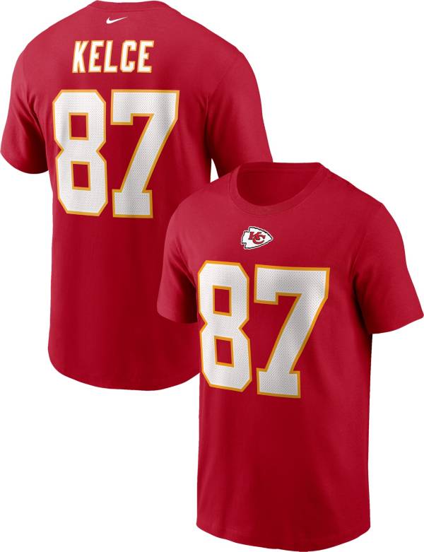 Nike Men's Kansas City Chiefs Travis Kelce #87 University Red T-Shirt